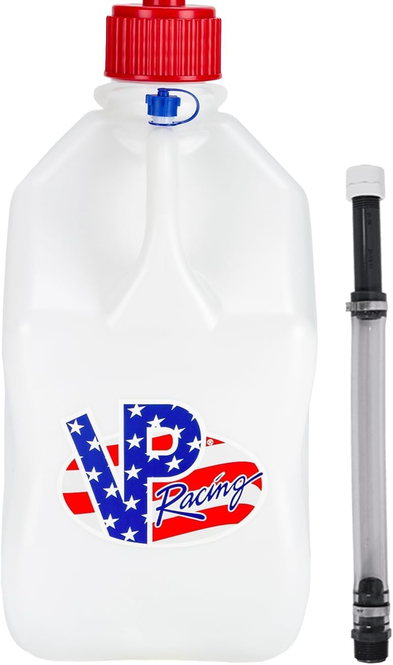 5.5 Gal. Square Motorsport Jug with Filler Hose X86252