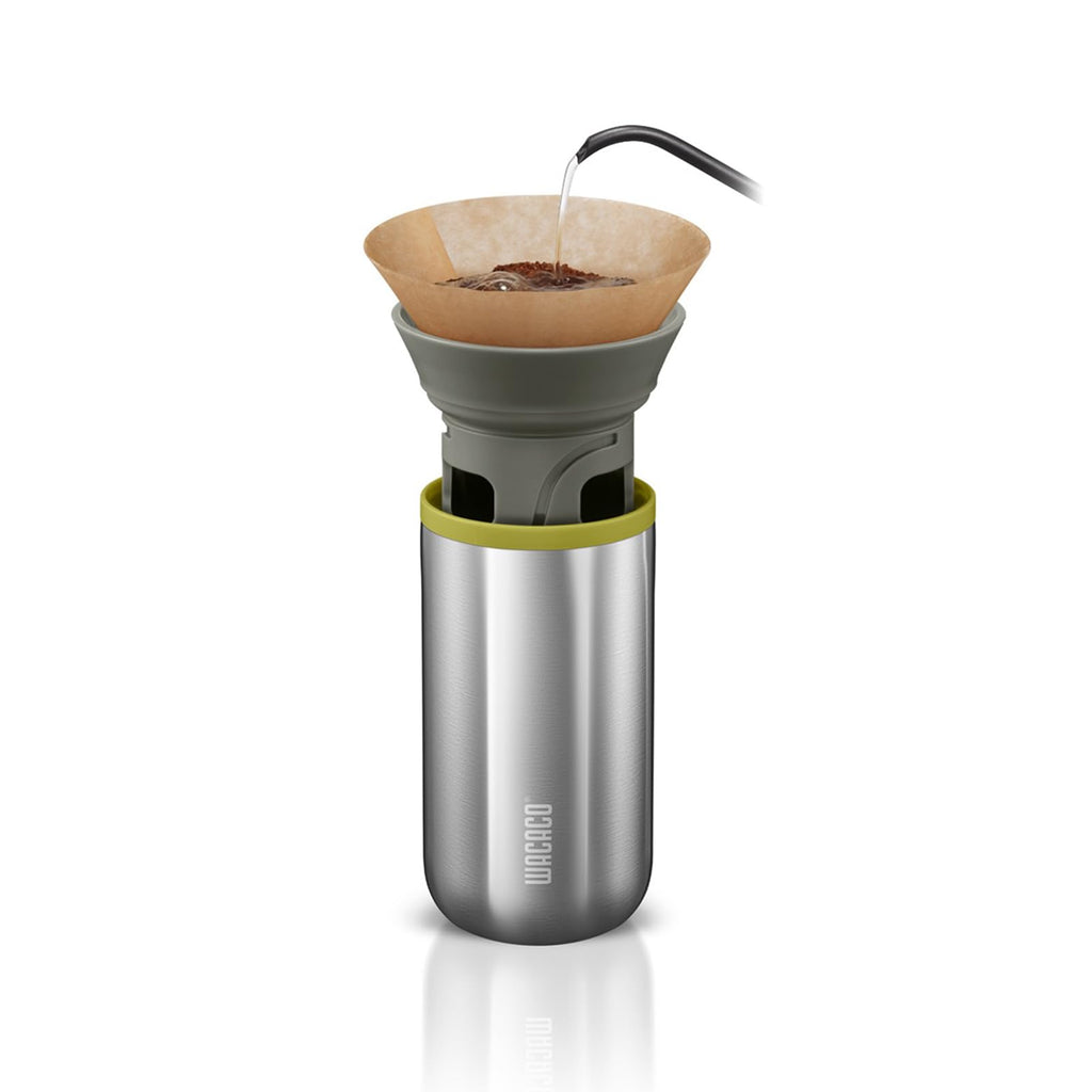 Portable Stainless Steel Drip Coffee Maker with 10 Cone Paper Filters G99820