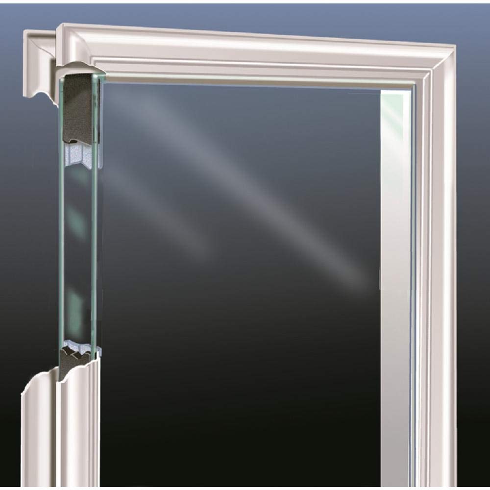 Steel Primed Left Hand In-Swing Prehung Front Door with Pet Door Clear Glass 36" x 80" H533657