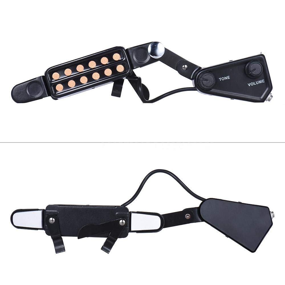 12 SoundHole Acoustic Guitar Pickup with Tone and Volume Control X715