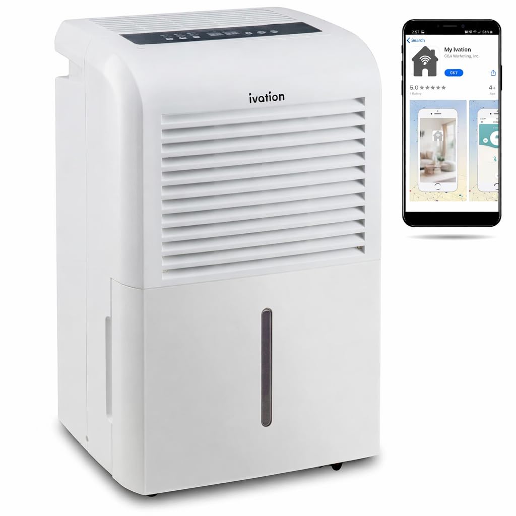 50 Pint Smart Wi-Fi Dehumidifier with Hose K40402