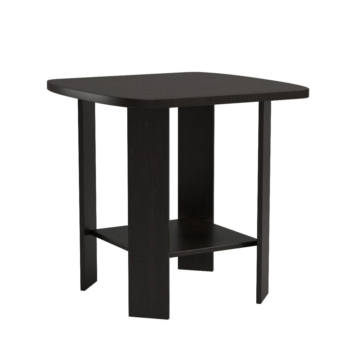 Set of 2 Espresso 2-Tier Side Table H13411