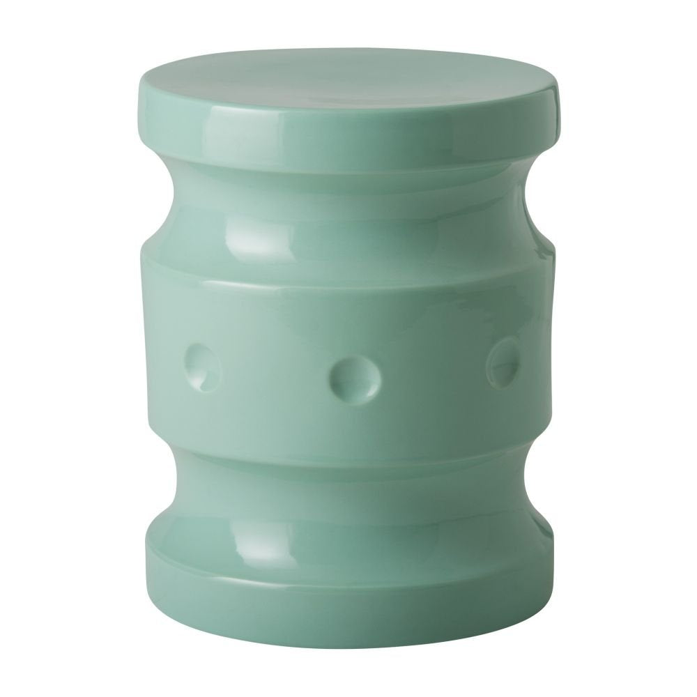 Light Teal Round Ceramic Garden Stool B8301