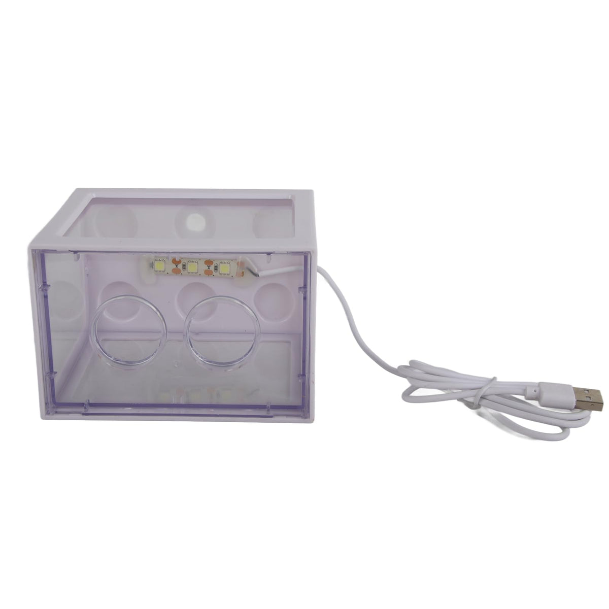 Mini Fish Tank Aquarium Bowl with USB LED Light V84894