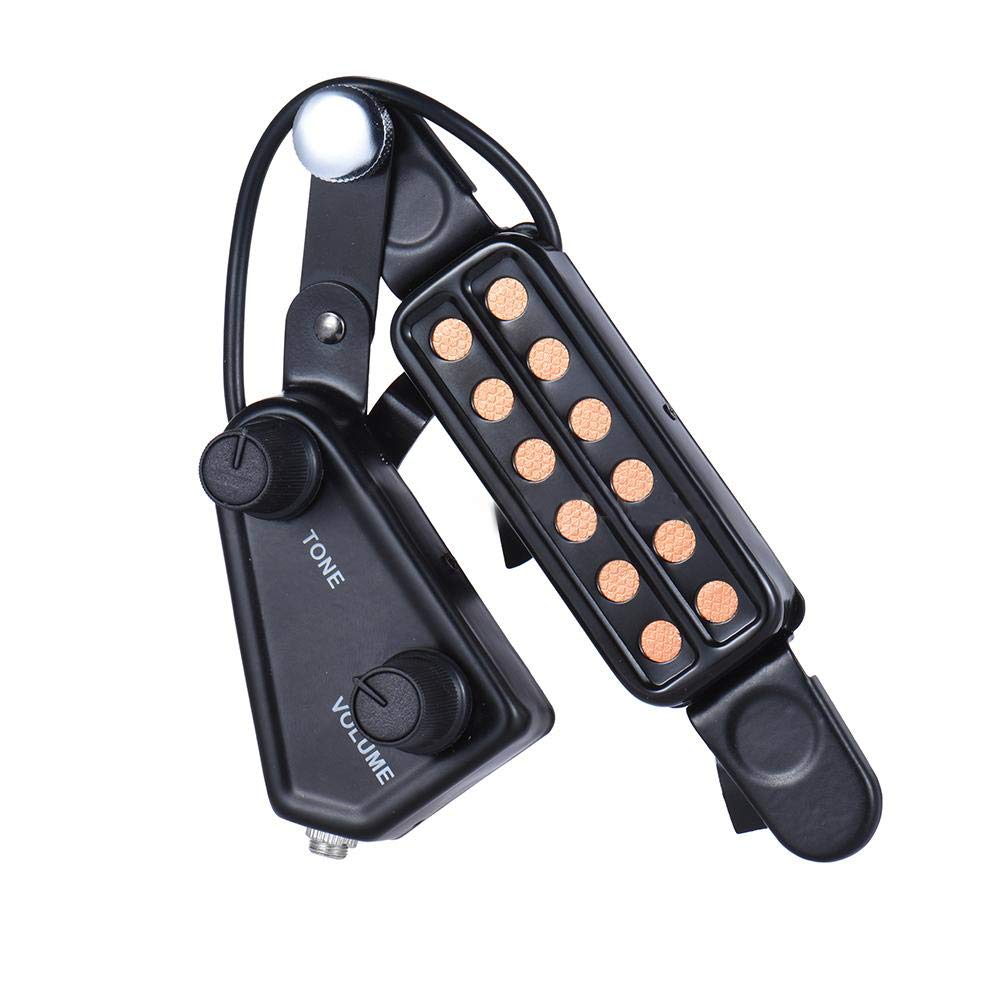 12 SoundHole Acoustic Guitar Pickup with Tone and Volume Control X715