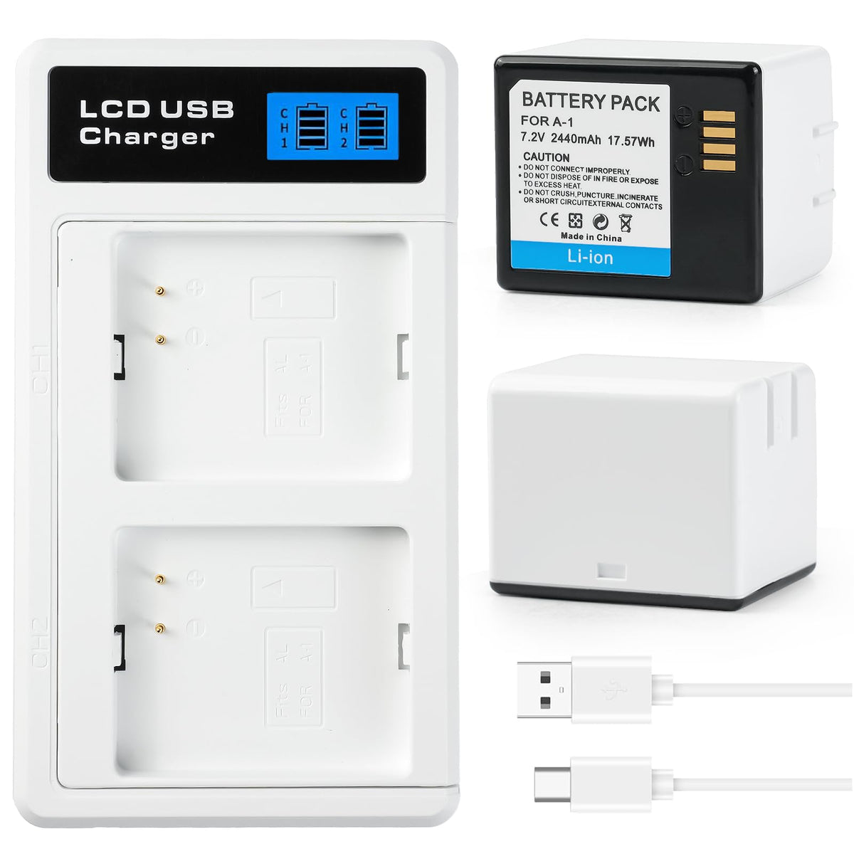 2Pack Batteries and Charger U389