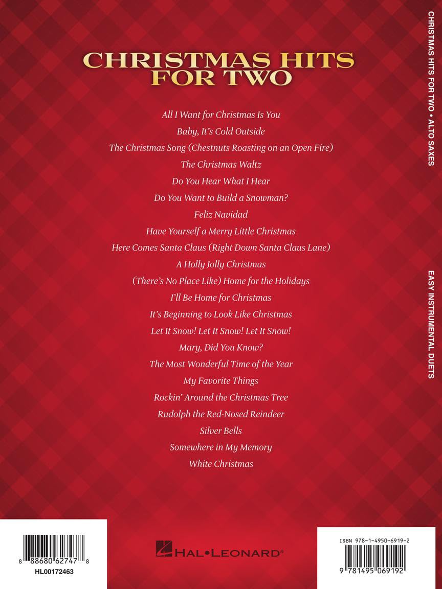 Christmas Alto Saxophone Duets W7151