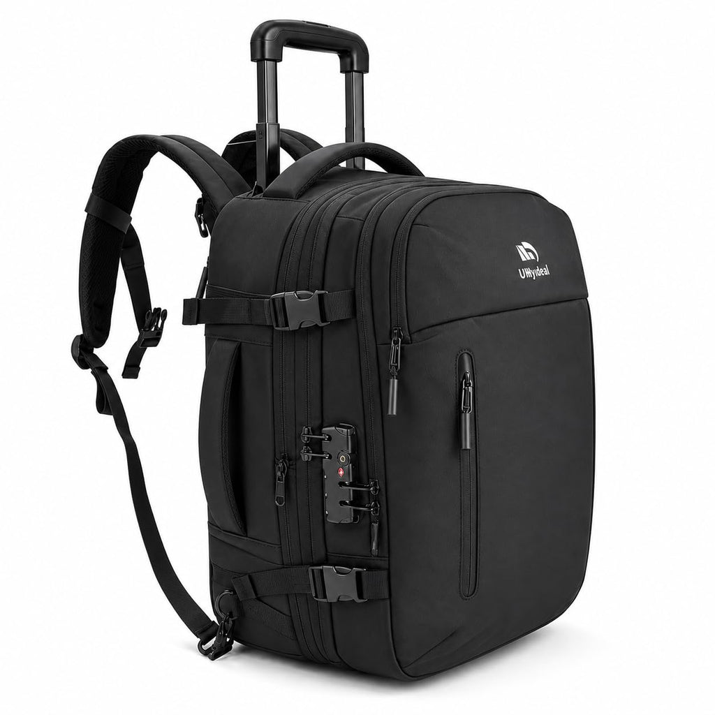 Rolling Backpack Travel with Lock USB C Port O72845