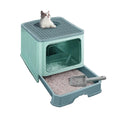 Foldable Enclosed Cat Litter Box with Lid E6985