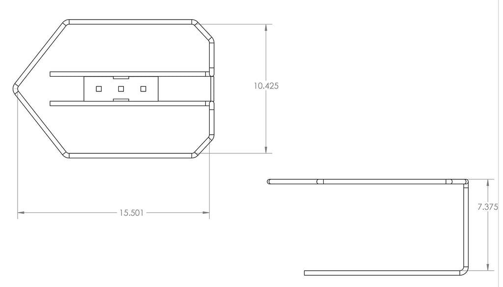 5 Gallon Gas Can Holder Mounting Bracket Kit with Support Straps V52255