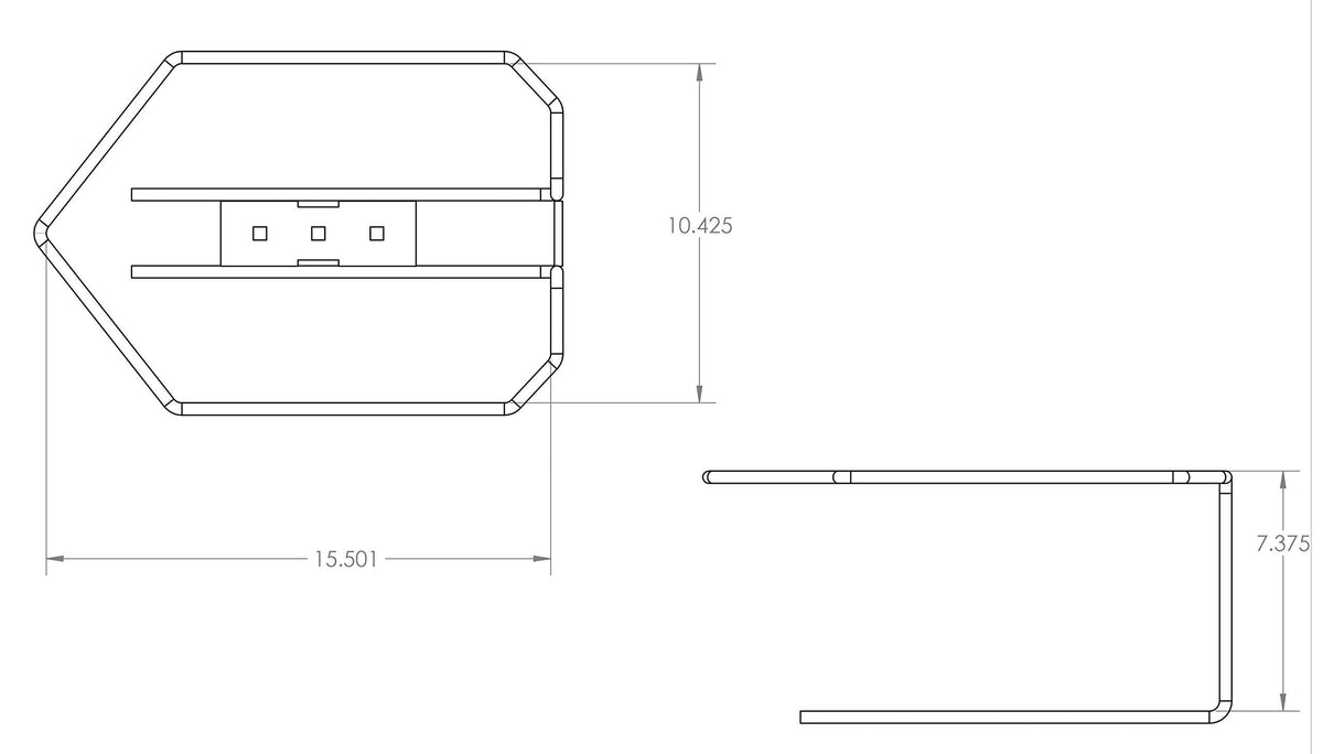 5 Gallon Gas Can Holder Mounting Bracket Kit with Support Straps V52255