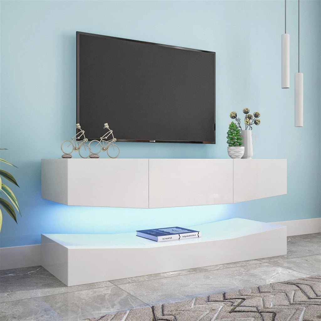 Black Floating TV Stand with 3 Drawers X131622