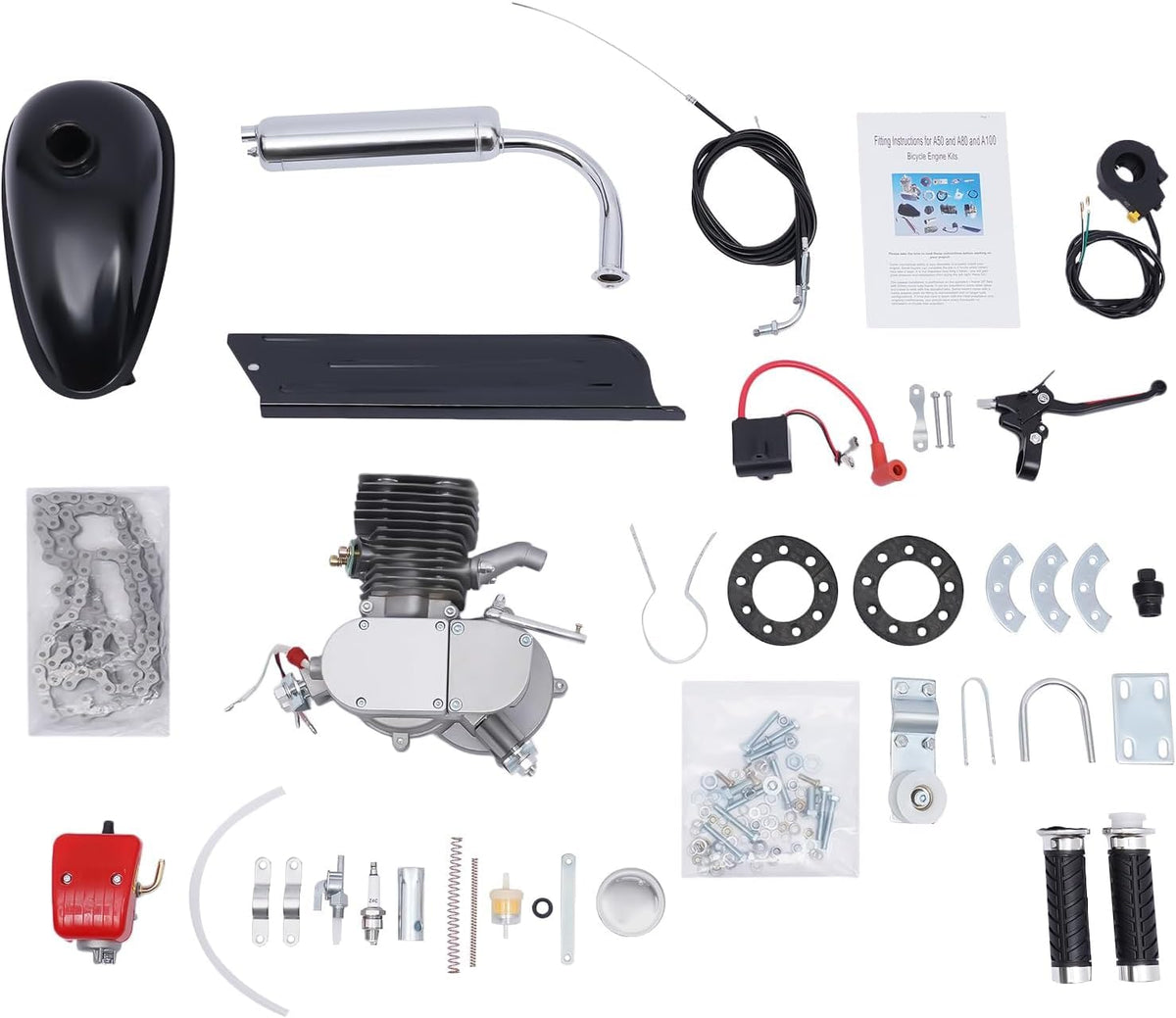 100CC 2 Stroke Bicycle Engine Kit with 36-Tooth Sprocket G935