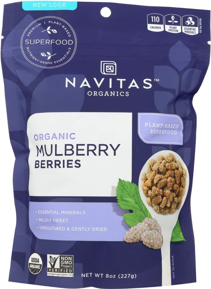 Organic Sun-Dried White Mulberries 8 oz Pack of 6 W355893