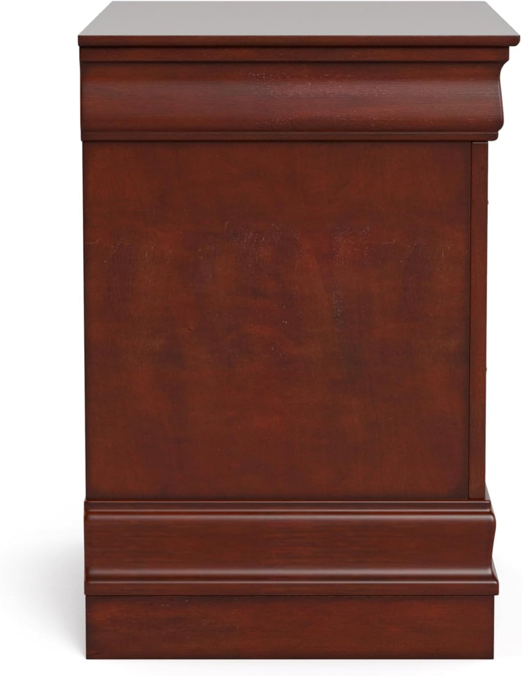 Dark Cherry 2 Drawer Solid Wood Nightstand U197296