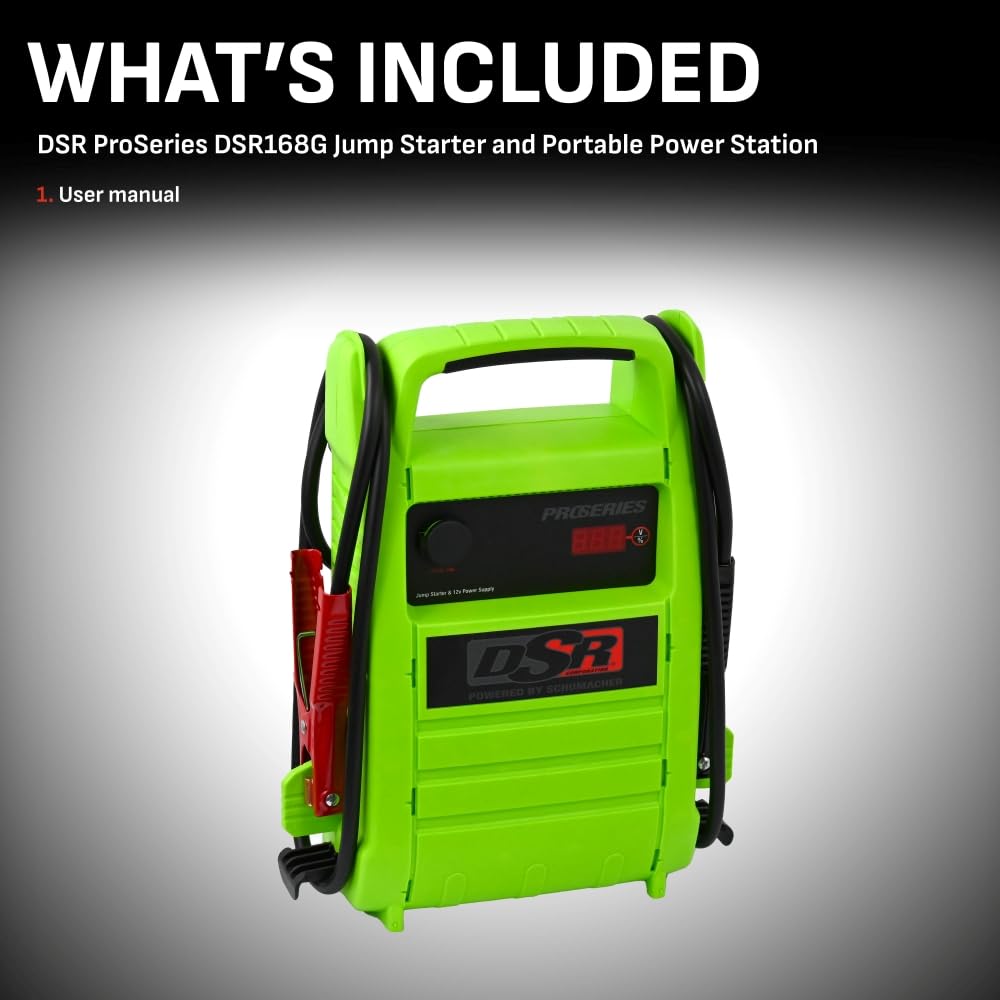 Portable 12V Jump Starter & Power Station 2000 Peak Amps B1173
