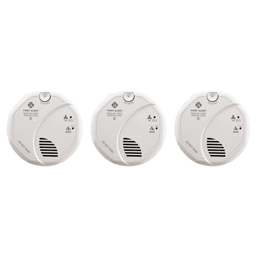 Hardwired Smoke and Carbon Monoxide Detector with Battery Backup, 3-Pack W51616