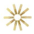 10 Pack Eb Alto Saxophone Reeds 2.5 Strength Bamboo Woodwind Reeds with Storage Case M95610