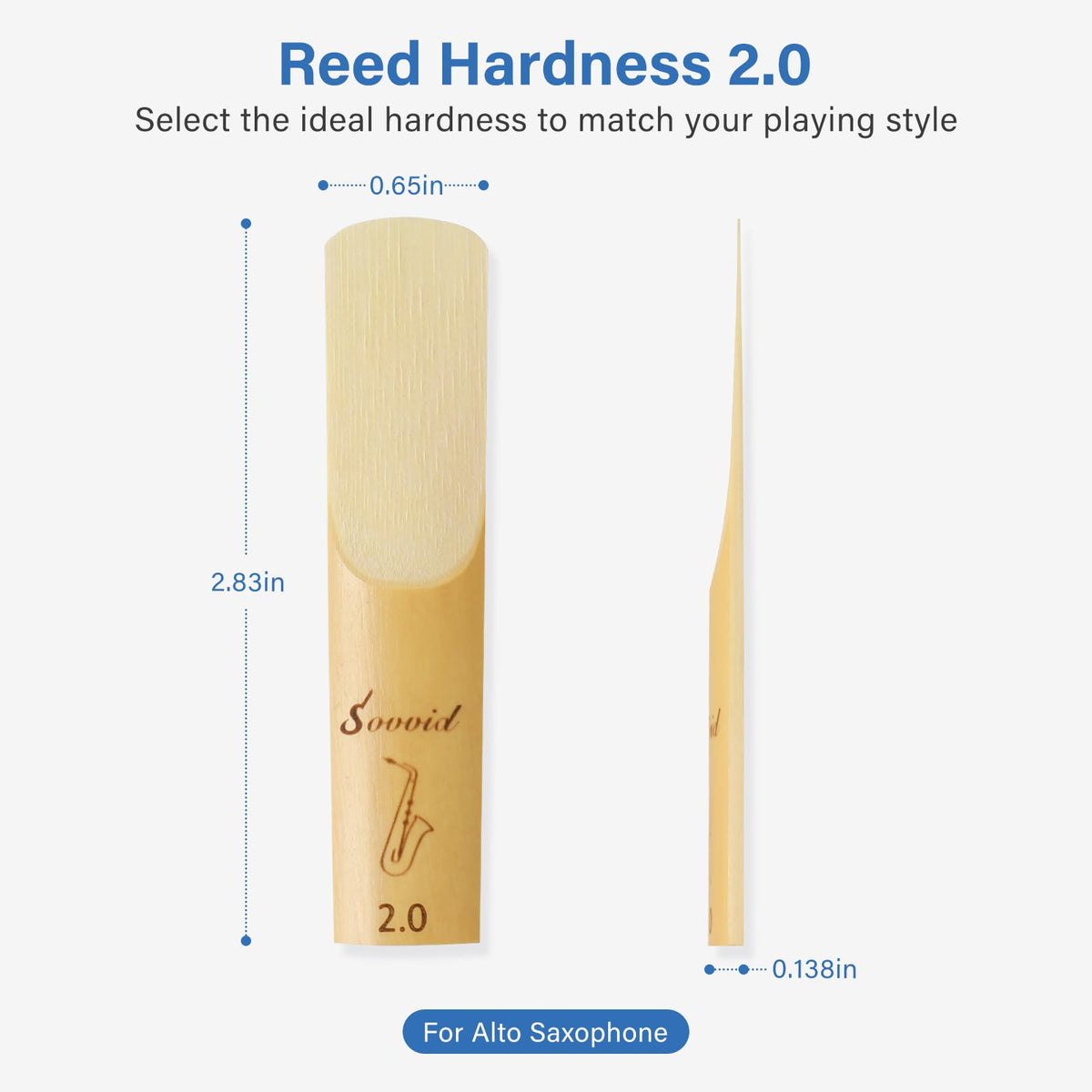 Alto Saxophone Reeds 10 Pack Strength 2.0 T636