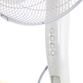 16 Inch 3 Speeds White Oscillating Stand Fan F272