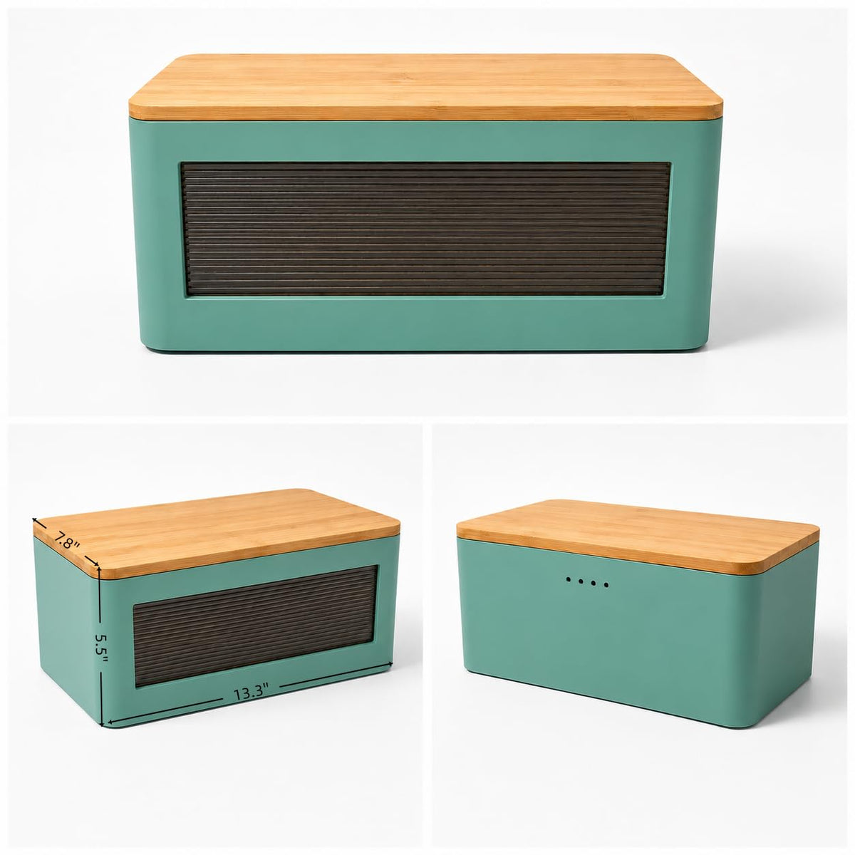 Wooden Bread Box with Cutting Board V2927