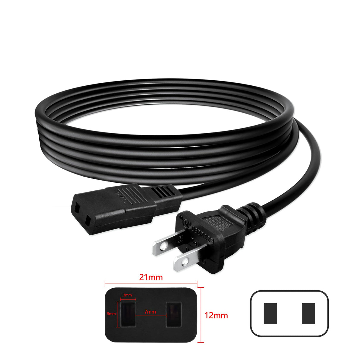 AC Power Cord Charging Cable 110V - 240V Household Cord O498465