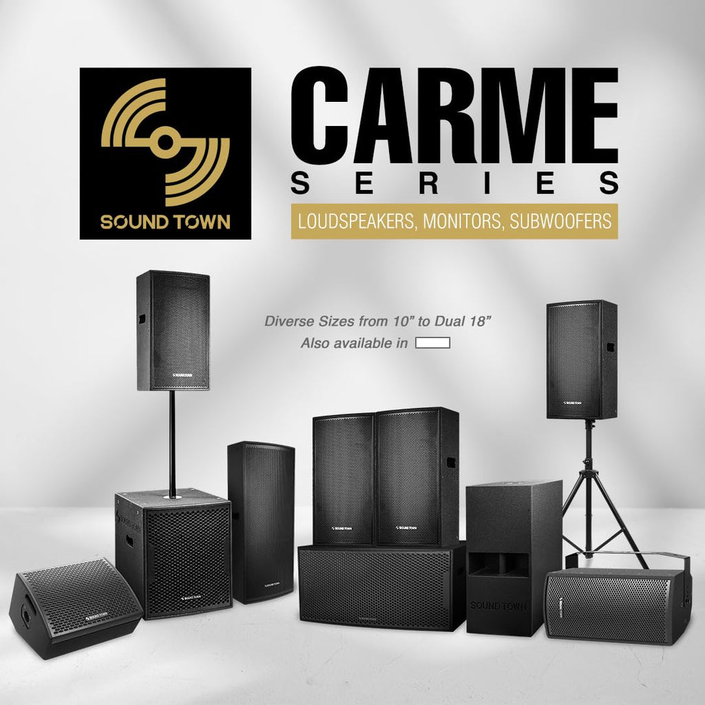 Dual 8" 2000W Powered PA Subwoofer with Speaker Output R923