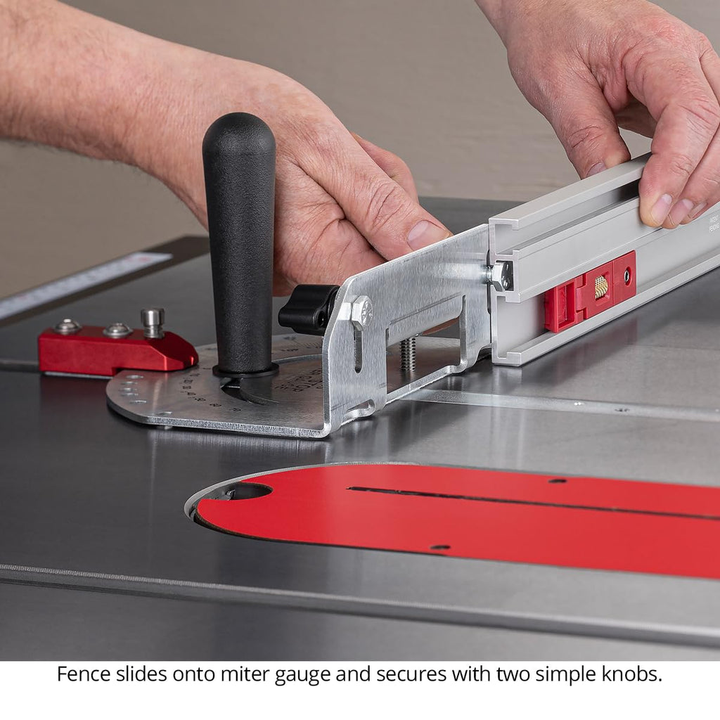 Universal Table Saw Miter Gauge with Extendable Fence S407