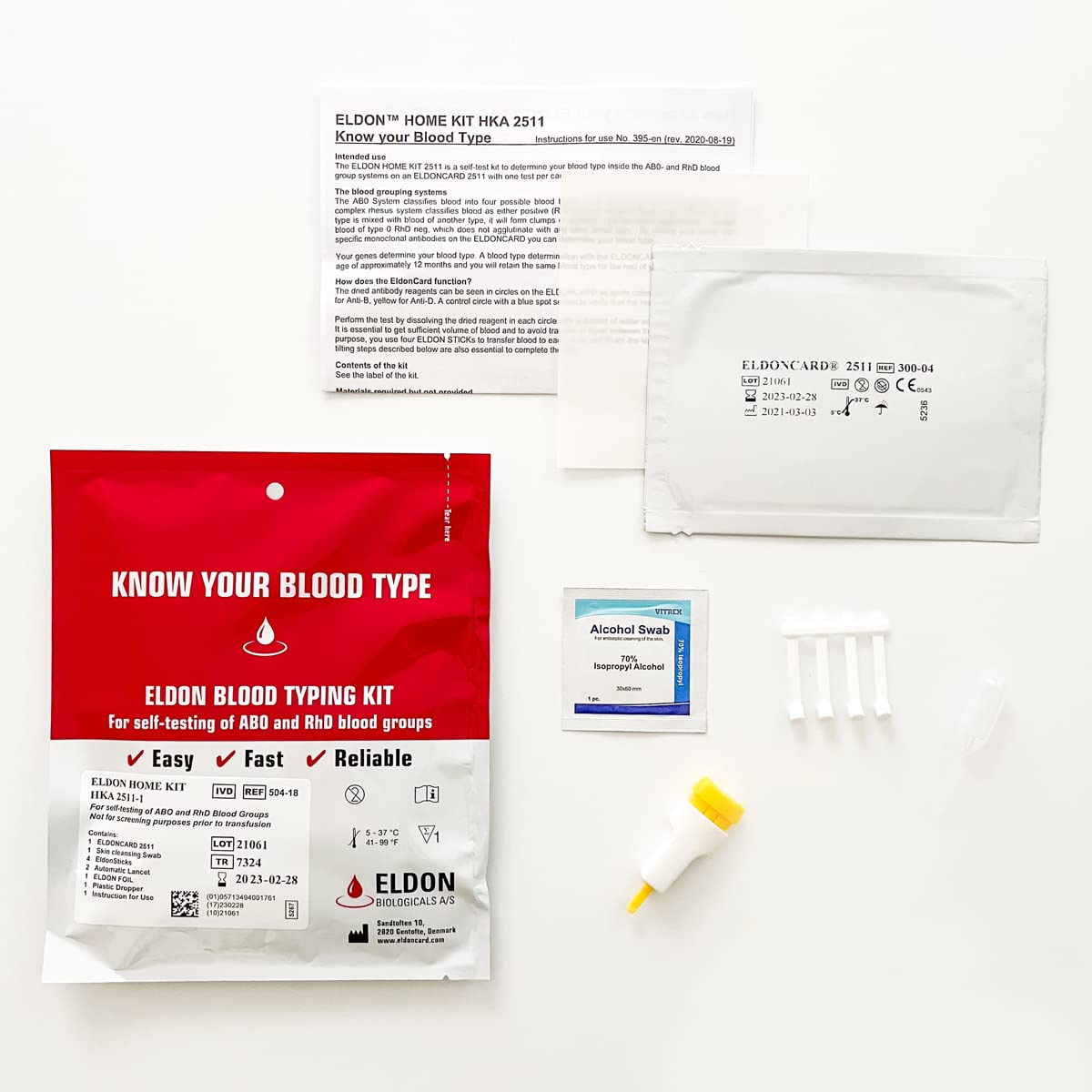 Home Blood Typing Kit V260