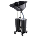 Portable Shampoo Basin with 2 Buckets, Height Adjustable T6742