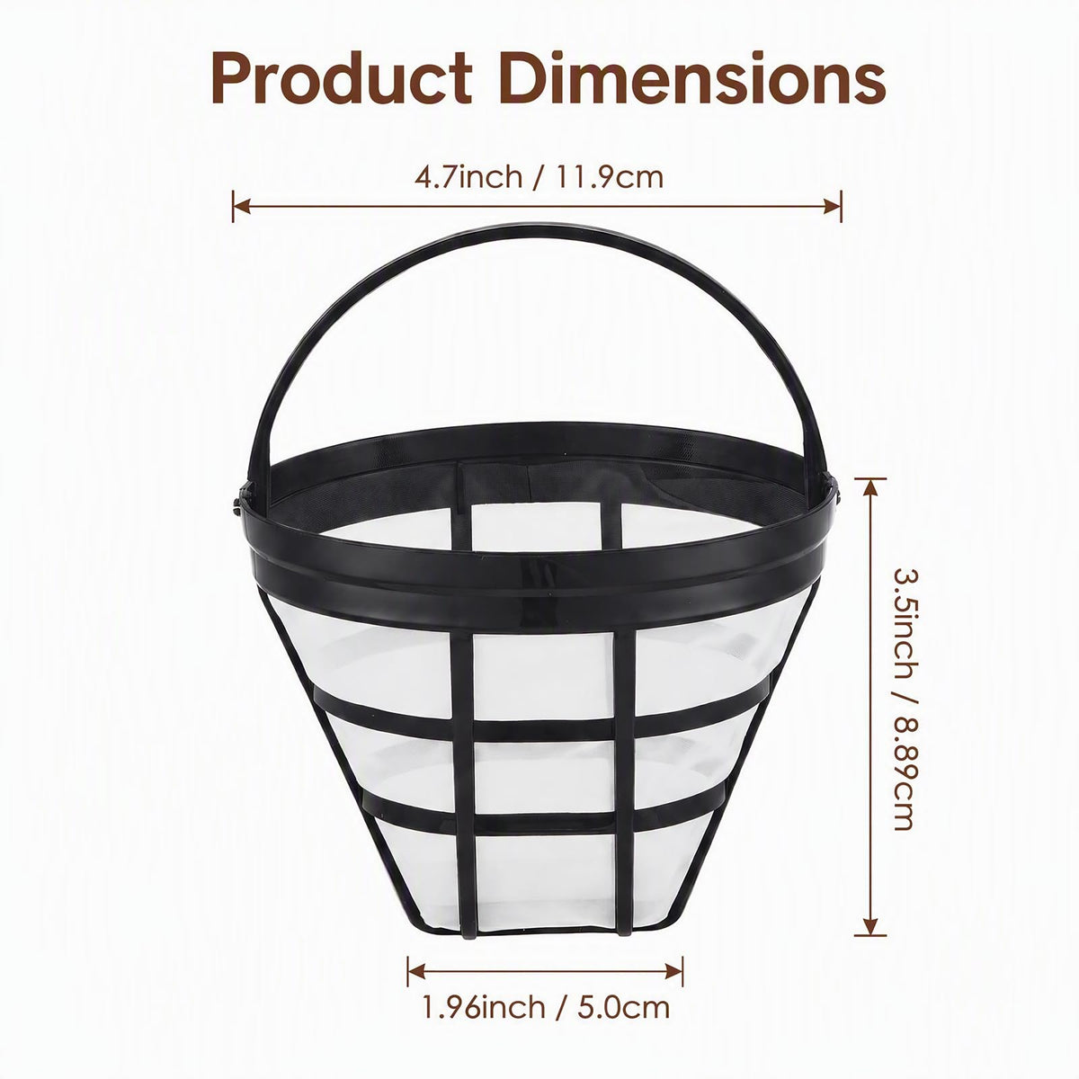 #4 Cone Reusable Coffee Filter 2-Pack H212136