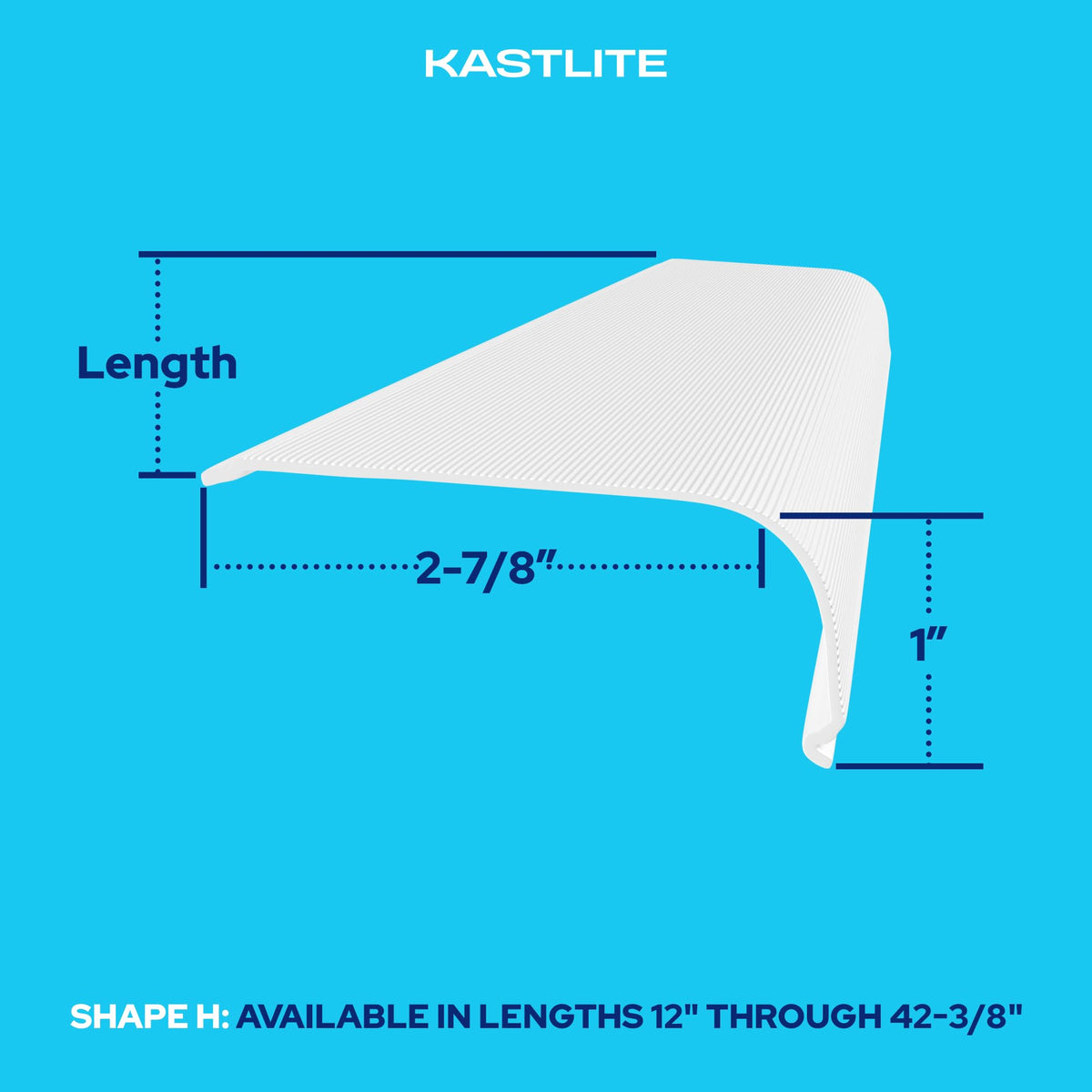 White Acrylic Lens Cover Replacement, 24" L K8356