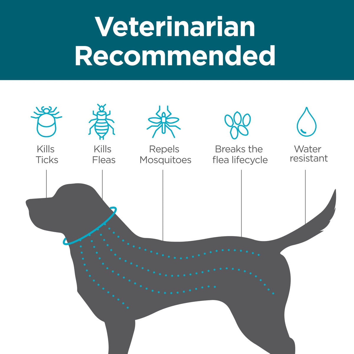 Flea and Tick Collar for Small Dogs M2032