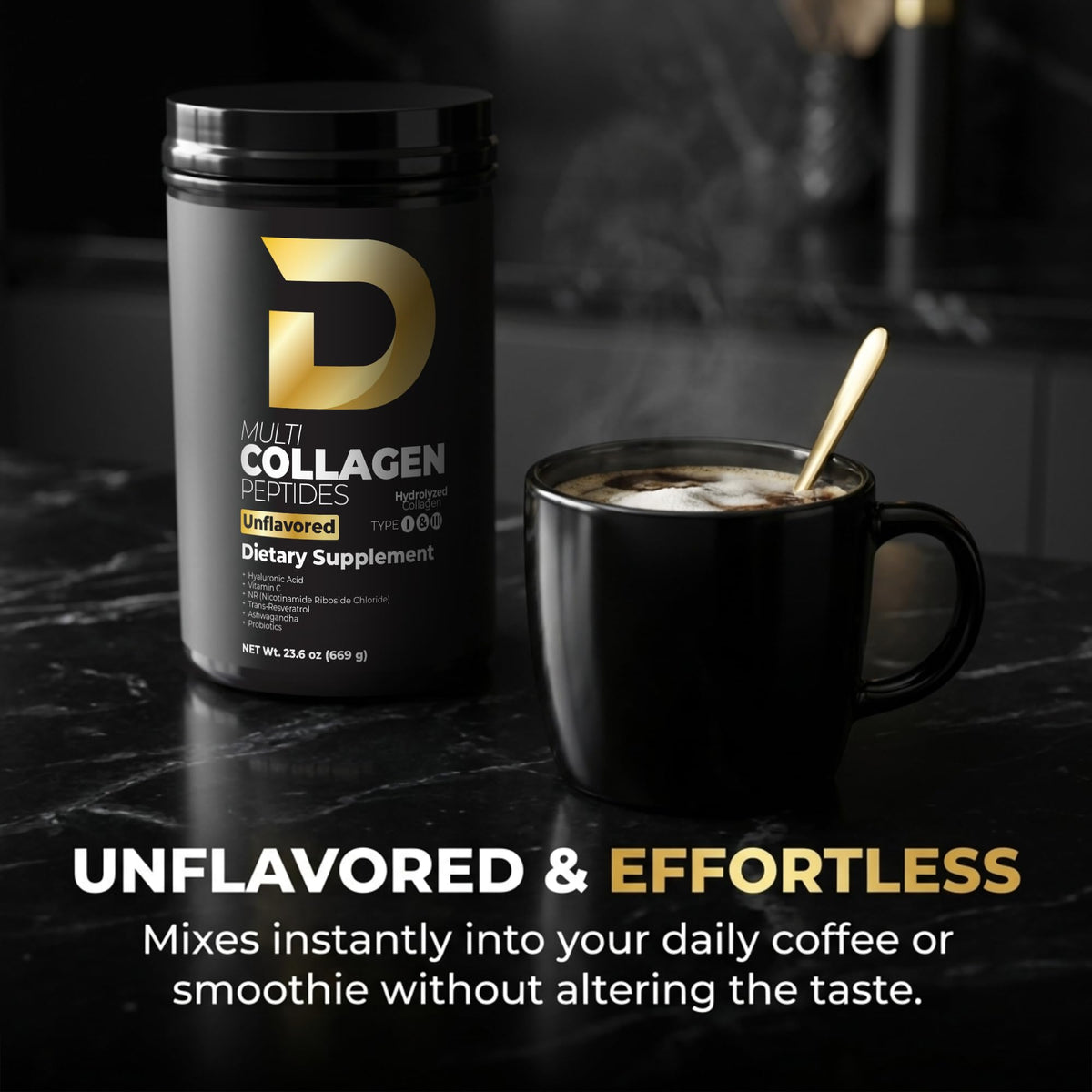 Multi Collagen Peptides Powder Unflavored 30 Servings Z4368
