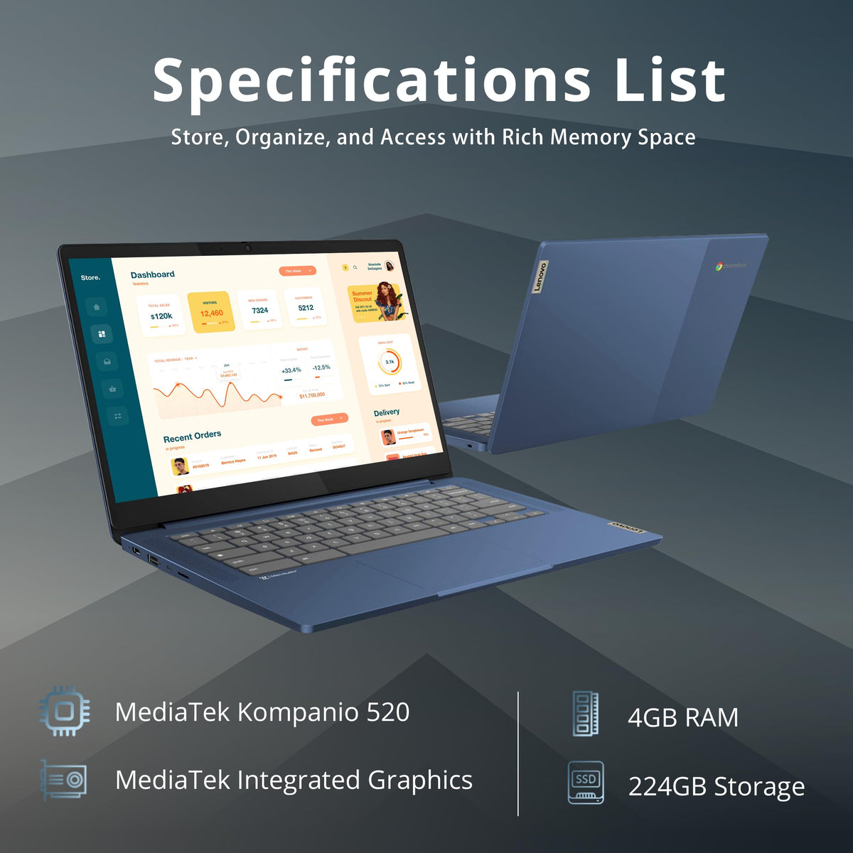 14″ FHD Touchscreen Chromebook B46588