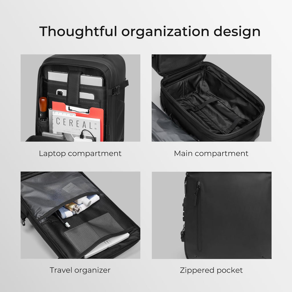Rolling Backpack Travel with Lock USB C Port O72845