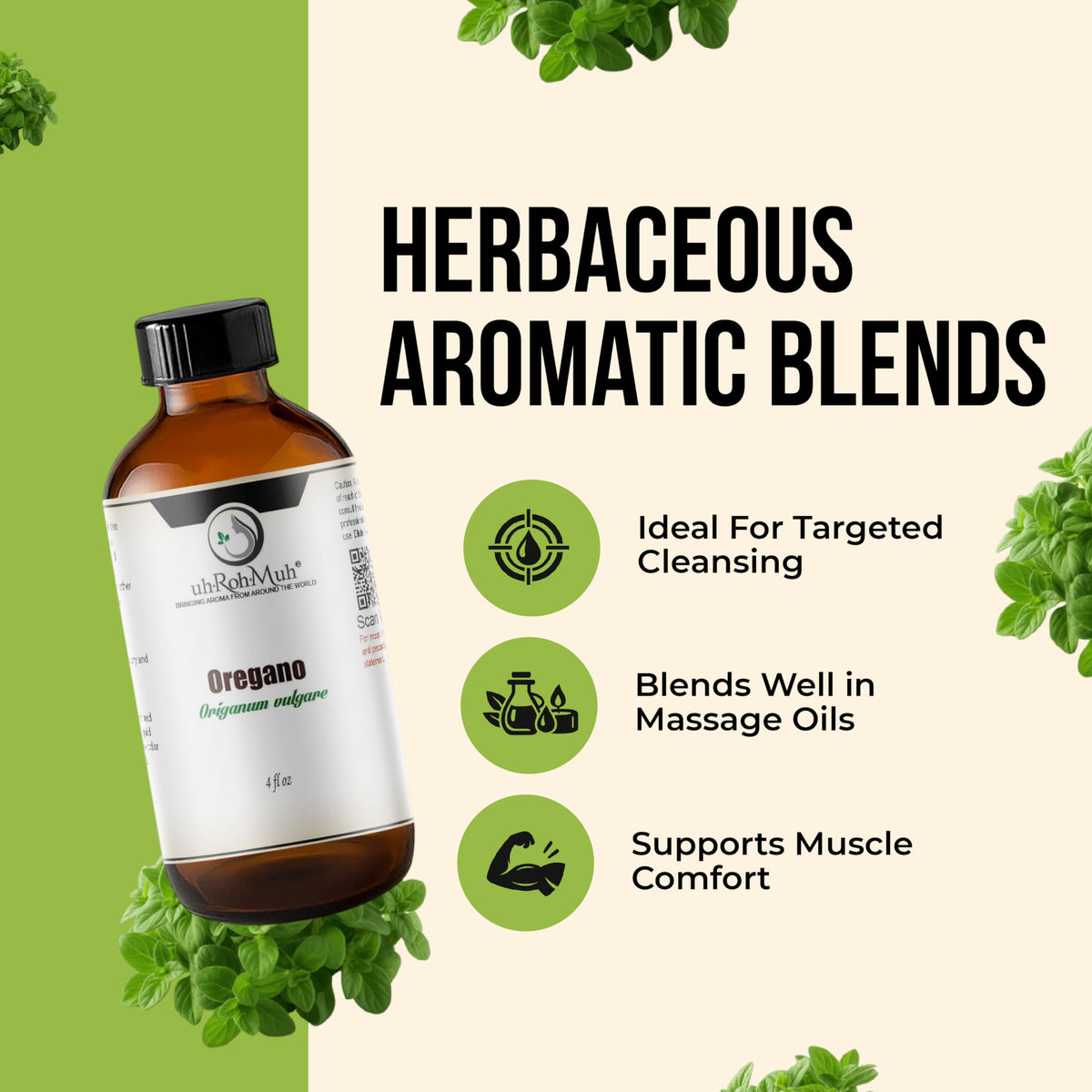 Steam Distilled Oregano Essential Oil 4 Fl Oz A30986