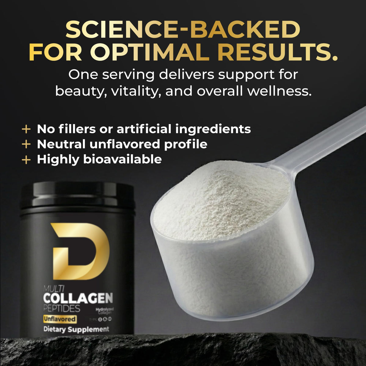Multi Collagen Peptides Powder Unflavored 30 Servings Z4368