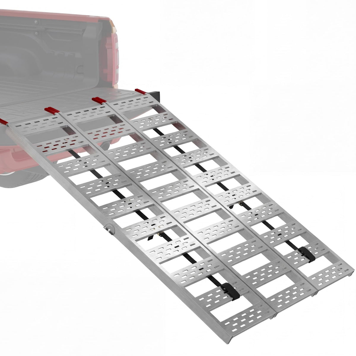 Tri-Fold Aluminum Loading Ramp, 1500 lbs Capacity, 76''L × 50''W X9180