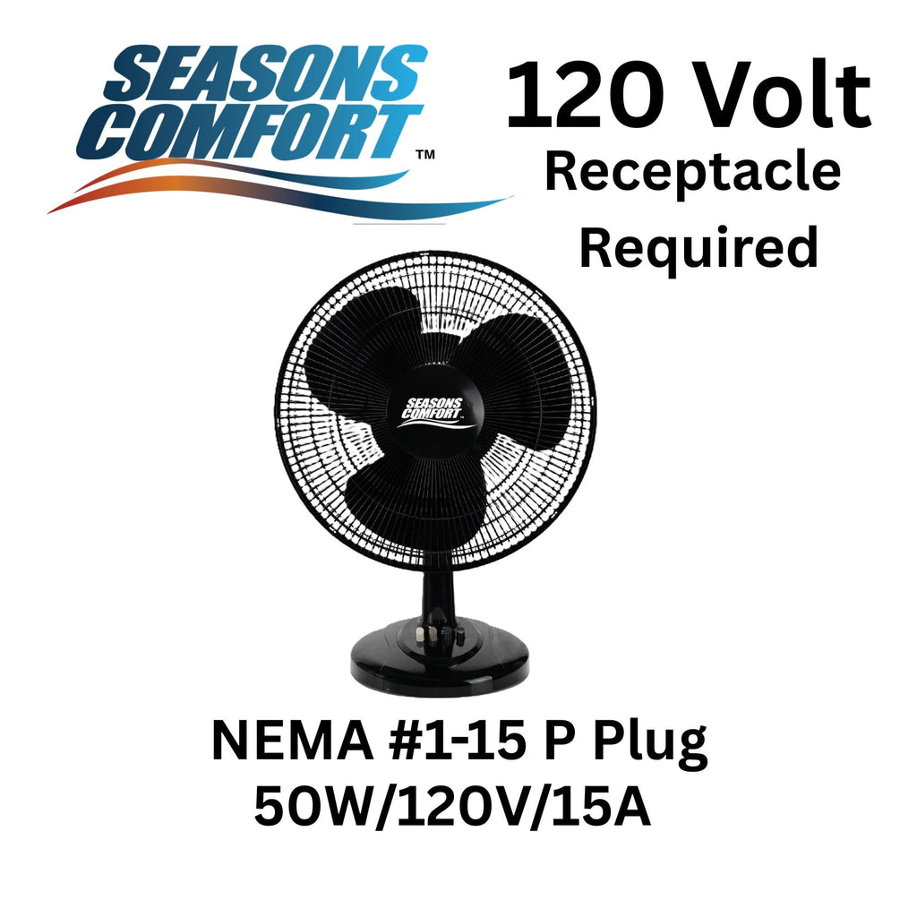 16" Oscillating 3 Speed Table Fan F3217