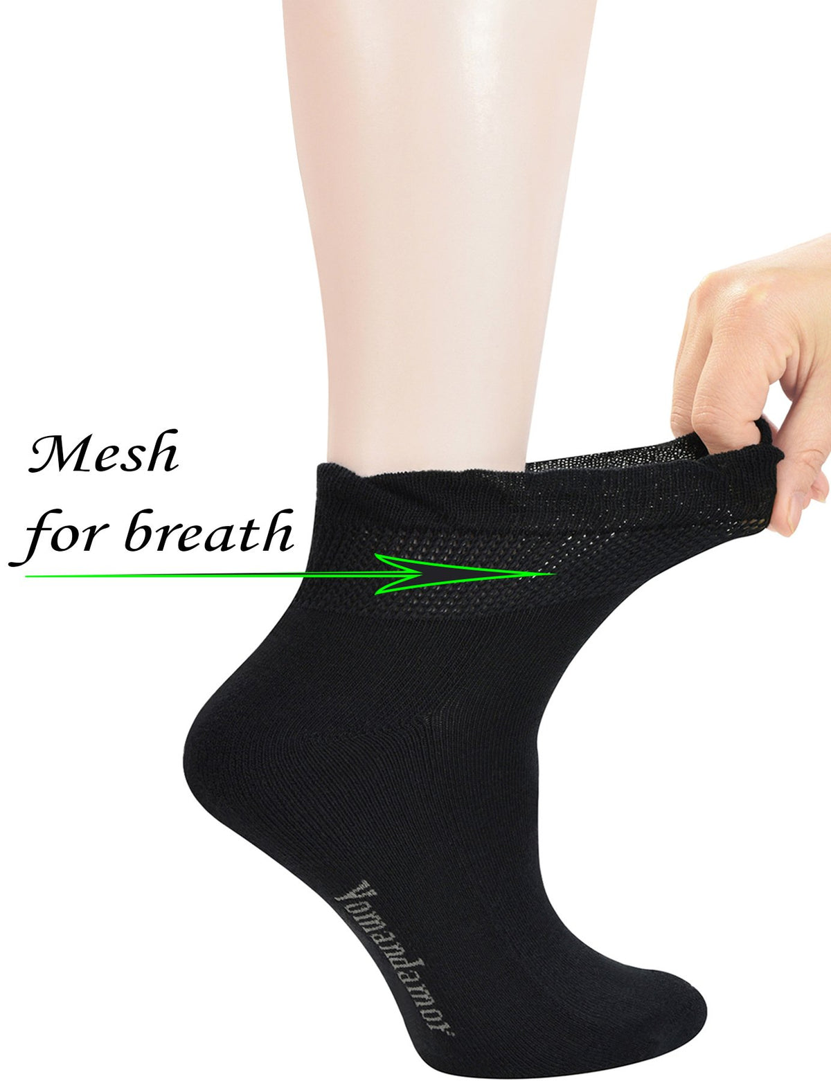5 Pairs Non-binding Seamless Toe Ankle Socks J233264