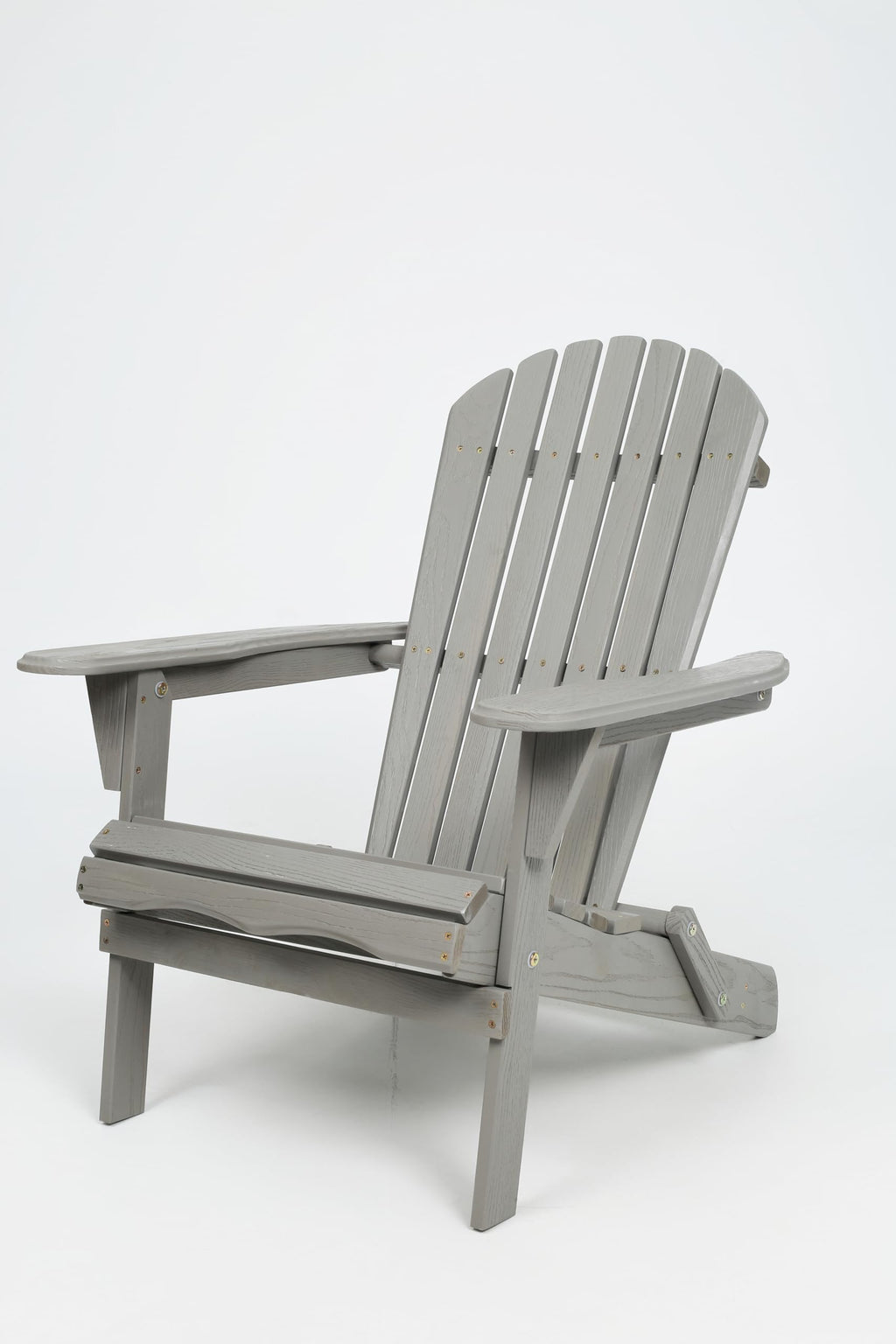 Wood Lounge Patio Chair Set of 2, Folding Adirondack Chairs, Solid Cedar Wood Z1560