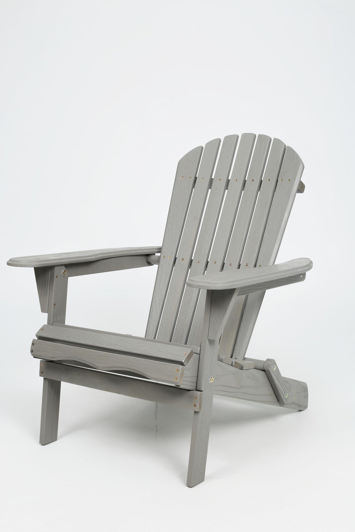 Wood Lounge Patio Chair Set of 2, Folding Adirondack Chairs, Solid Cedar Wood Z1560