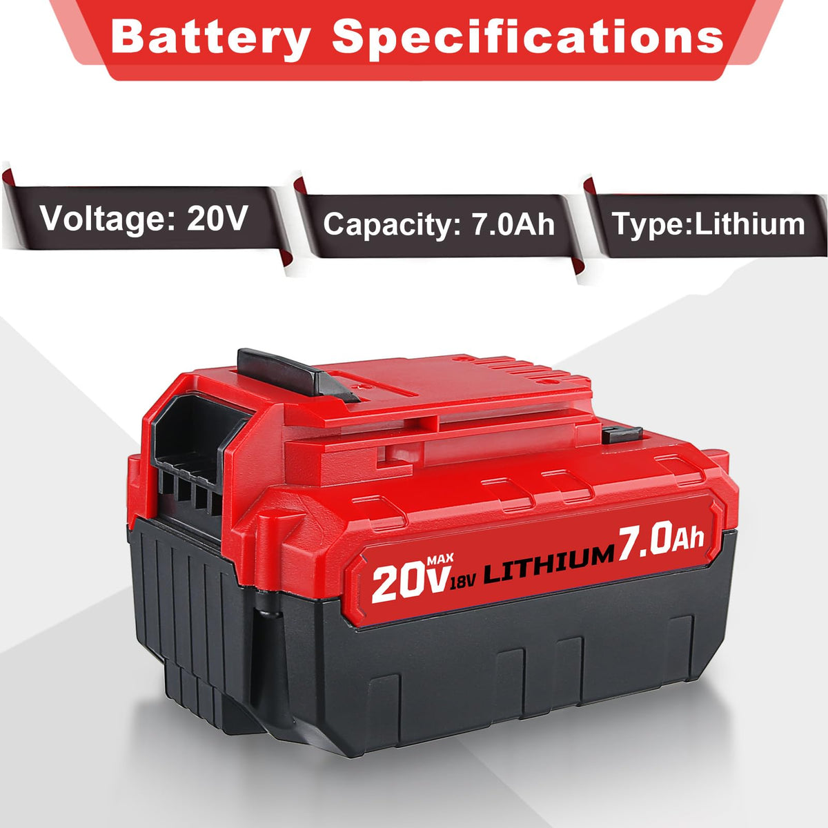 20V 7.0Ah Replacement Battery 2 Pack S83779