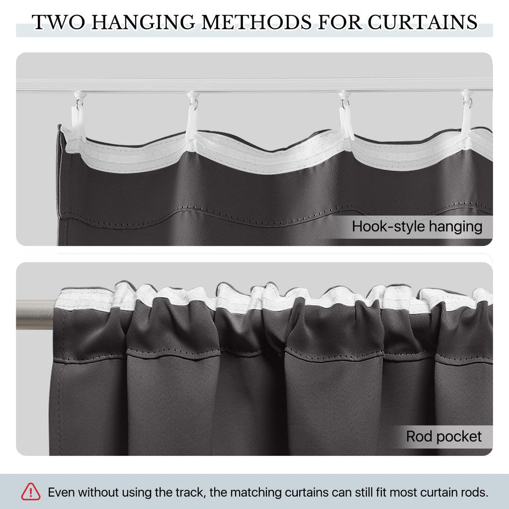 Room Divider Curtain Set with Ceiling Track U6025