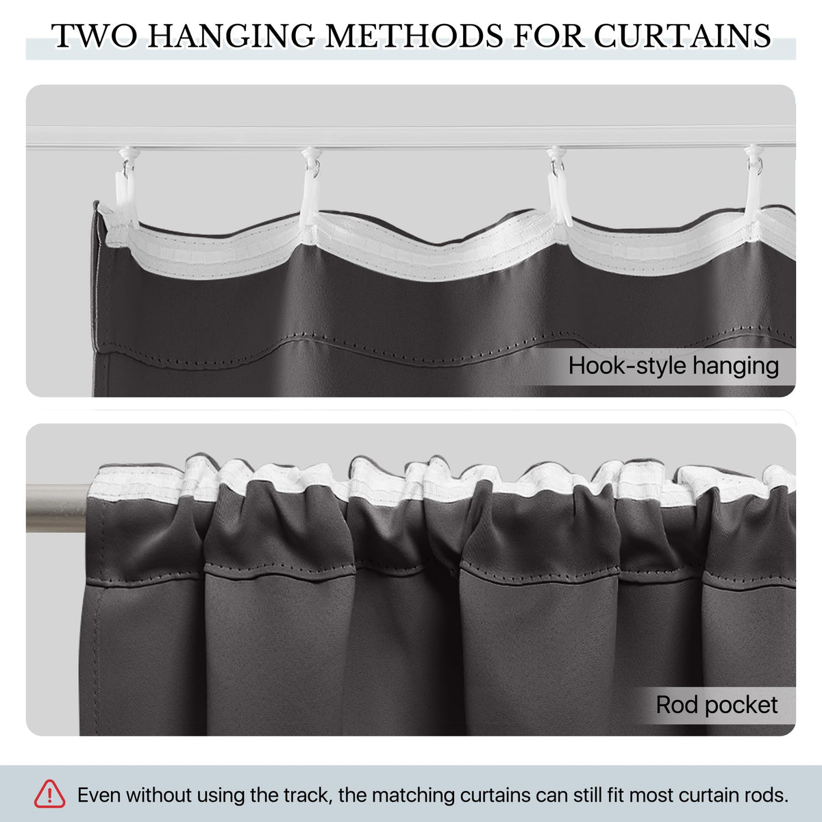 Room Divider Curtain Set with Ceiling Track U6025