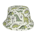 Light Blue Cat Cartoon Print Bucket Hat E44054