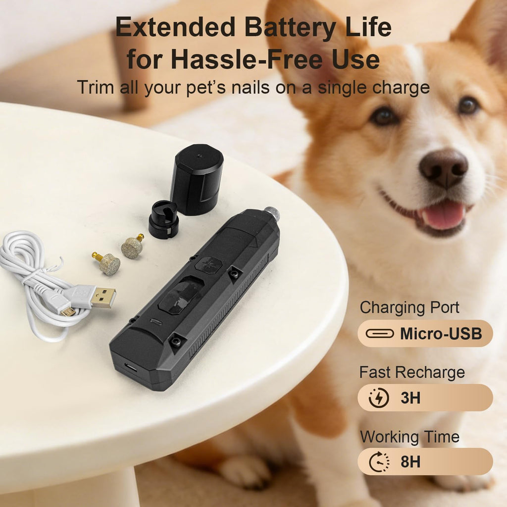 Dog Nail Grinder Silent Cordless Grooming N50651