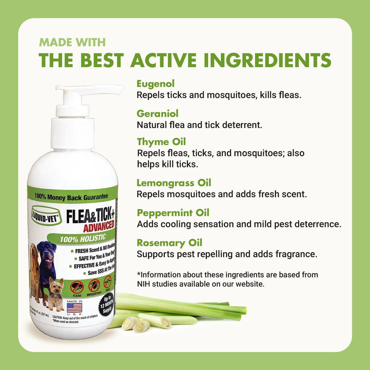 Flea and Tick Topical Treatment 8 oz H93760