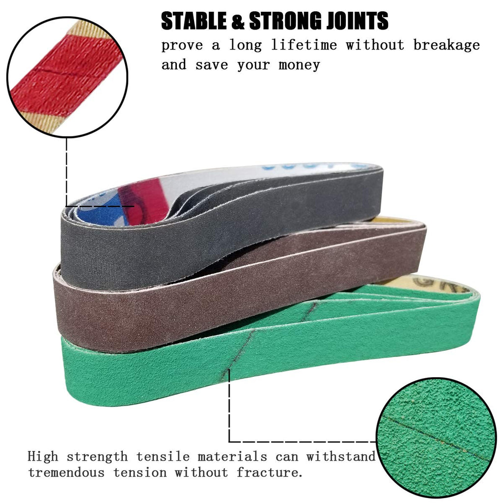 24 Pcs 1/2" x 12" Replacement Belt Kit Z348